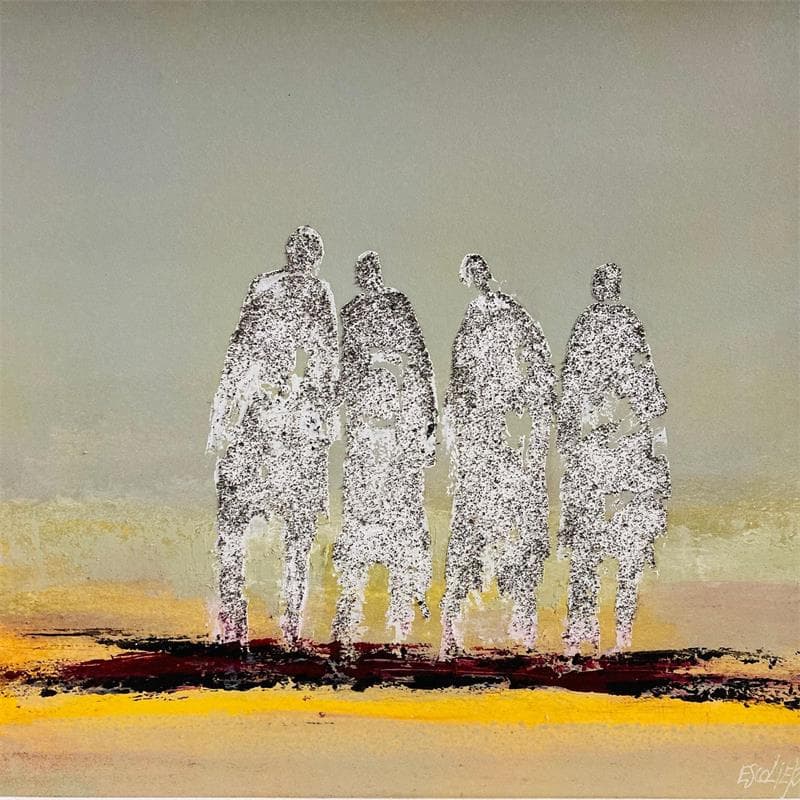 Peinture Ensemble par Escolier Odile | Tableau Figuratif Paysages Acrylique