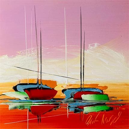 Painting Aux couleurs de l'été by Munsch Eric | Painting Figurative Oil Marine