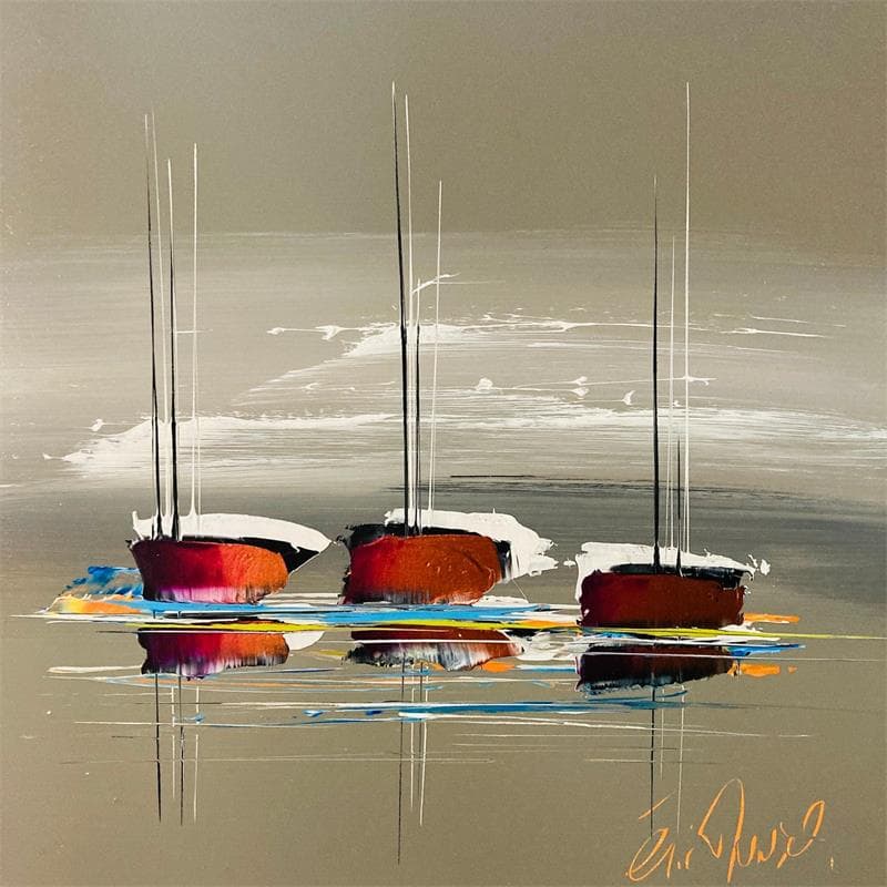 Painting Le grand voyage by Munsch Eric | Painting Figurative Marine Oil