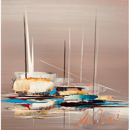 Painting L'insolite gris by Munsch Eric | Painting Figurative Oil Marine