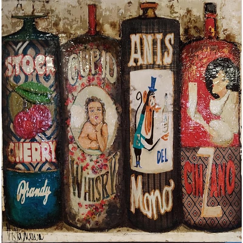 Gemälde Bodega Relax von Villanueva Puigdelliura Natalia | Gemälde Öl