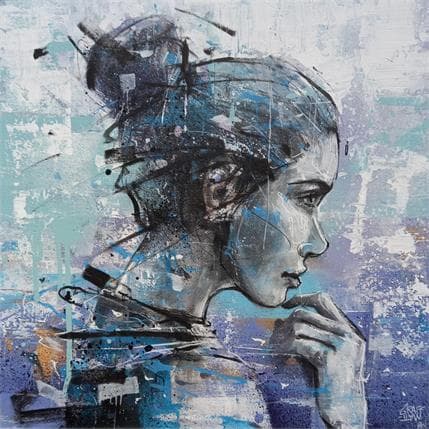 Peinture IMPASSIVE par Graffmatt | Tableau Street Art Acrylique, Carton Portraits