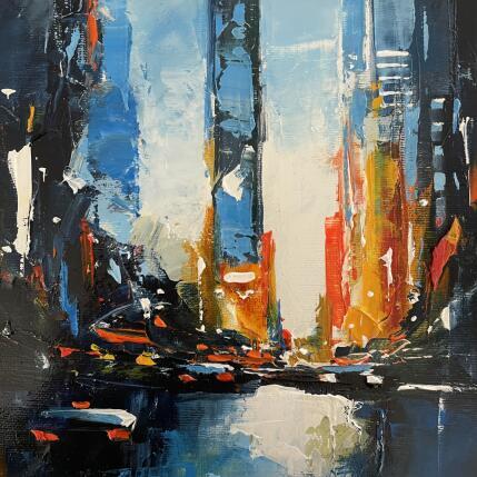 Peinture BLUE TIME par Bond Tetiana | Tableau Figuratif Huile icones Pop