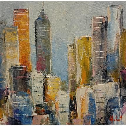 Peinture building par Hébert Franck | Tableau Figuratif Huile Marine