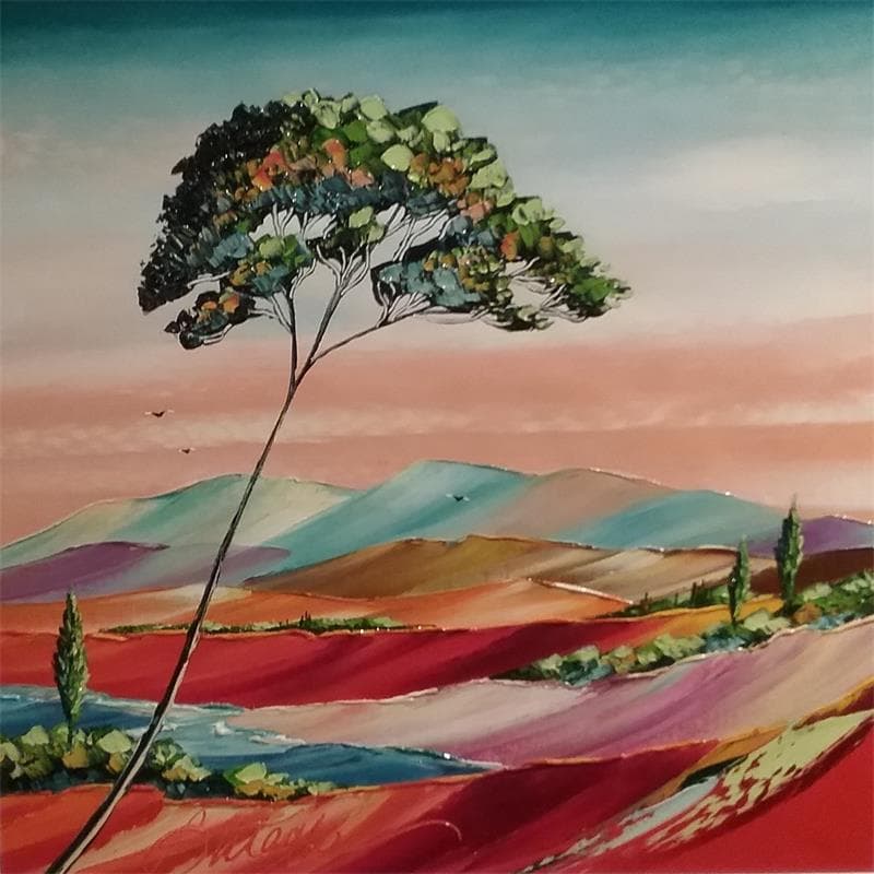 Gemälde Romantique Provence von Fonteyne David | Gemälde Figurativ Landschaften Öl Acryl