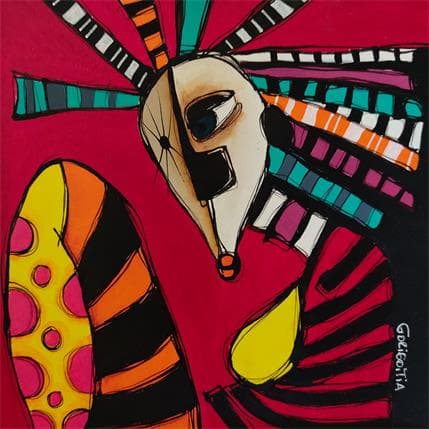 Gemälde Cofueta von Gorigoitia Karla  | Gemälde Art brut Alltagsszenen