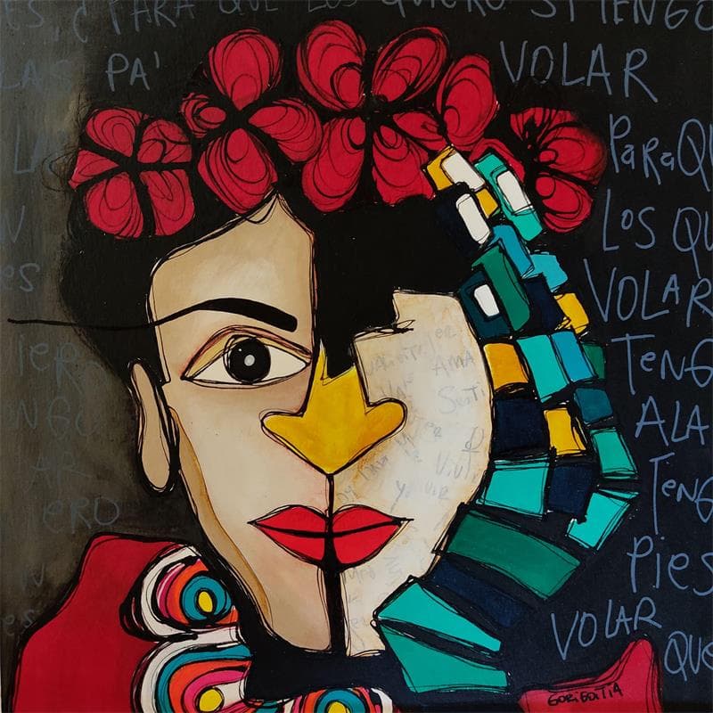Peinture Alas pa volar par Gorigoitia Karla  | Tableau Art Singulier Portraits