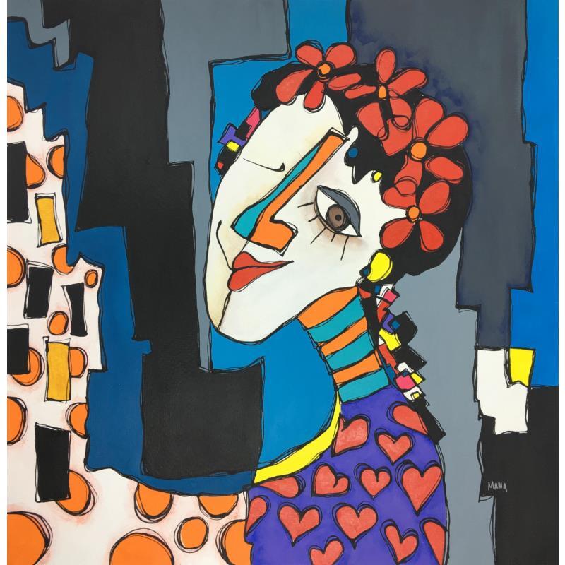 Gemälde REINA DE CORAZONES von Gorigoitia Karla  | Gemälde