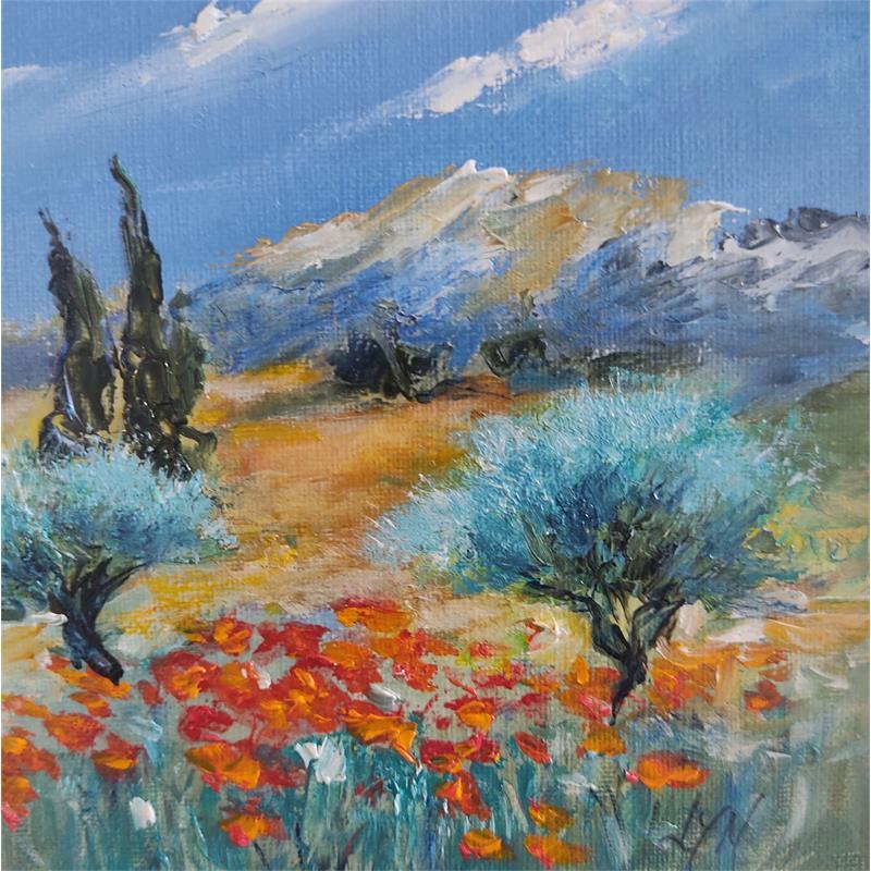 Painting 2 Oliviers by Lyn | Painting Figurative Landscapes Oil