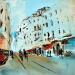 Painting Rue passante by Raffin Christian | Painting Oil