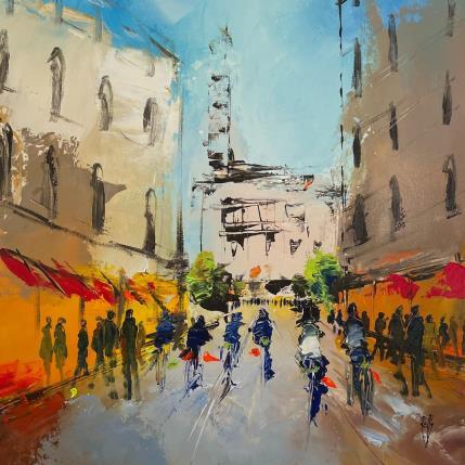 Peinture Tour de ville par Raffin Christian | Tableau Huile