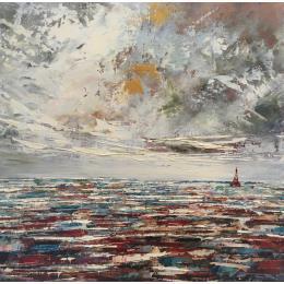 Peinture Paris #2 par Reymond Pierre | Tableau Abstrait Huile Urbain