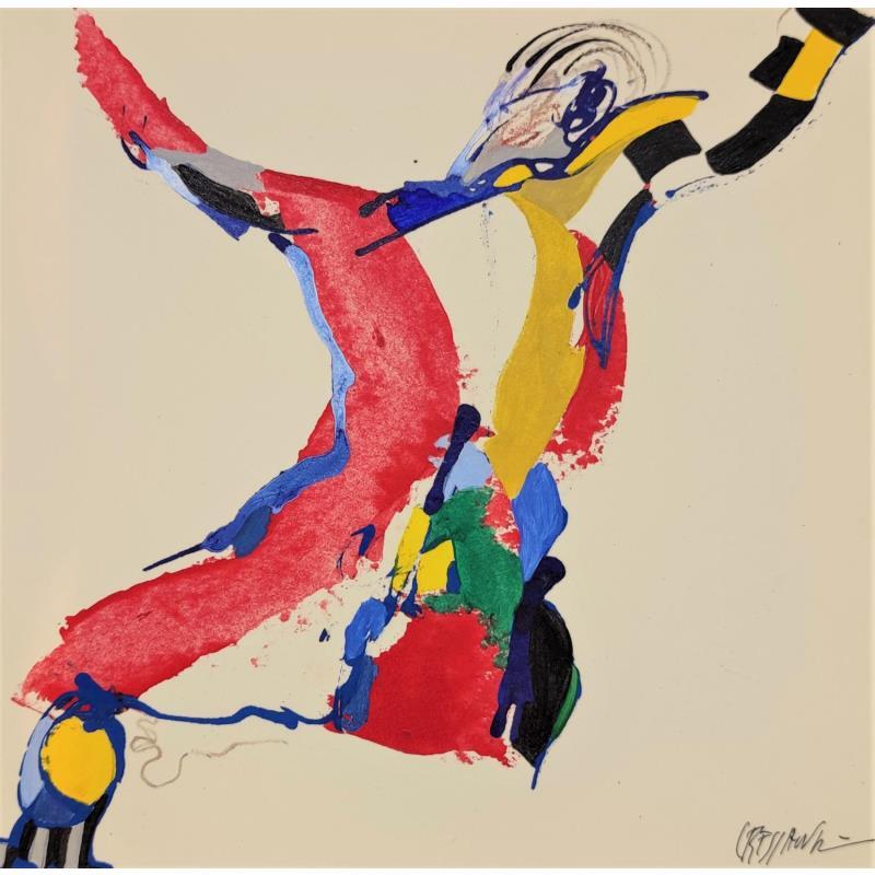 Peinture 5043 par Cressanne | Tableau Art Singulier Nu Acrylique