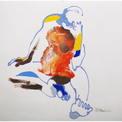 Peinture Embrasée par Cressanne | Tableau Art Singulier Acrylique Nu