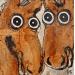 Peinture ZARA ET ZERO LES CHEVAUX par Maury Hervé | Tableau