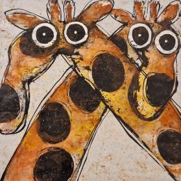 Peinture MAYA ET MAYO par Maury Hervé | Tableau