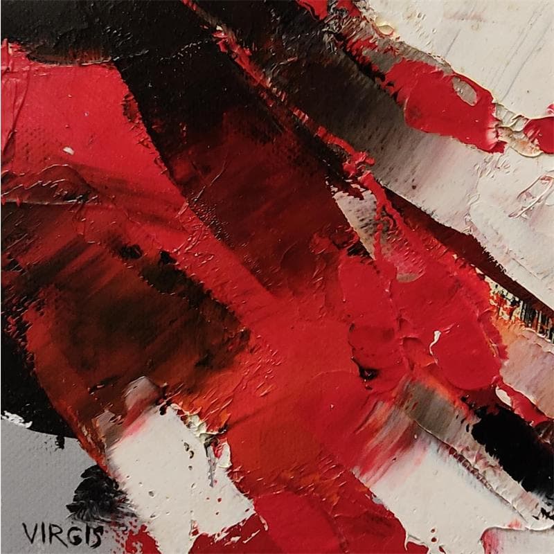 Peinture FROM THE LEFT par Virgis | Tableau Abstrait Huile
