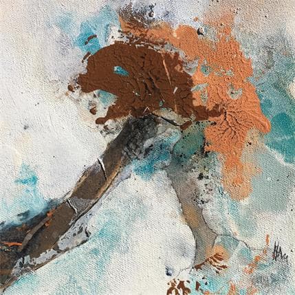 Peinture Les gardiens de la terre 1 par Han | Tableau Abstrait Minimaliste