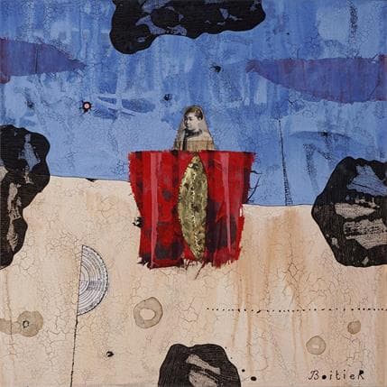 Peinture 36-73 par Boitier Thierry | Tableau Abstrait Acrylique Portraits