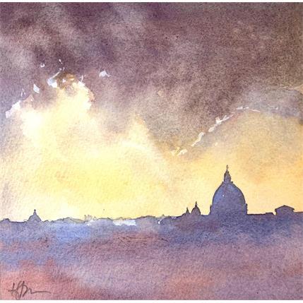 Painting Rome Silhouette by Jones Henry | Painting  Watercolor