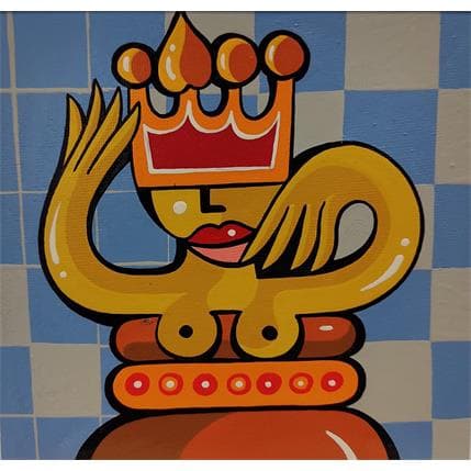 Painting ECHEC A LA REINE DE PIQUE by Lopez Alfredo | Painting Figurative Acrylic Life style