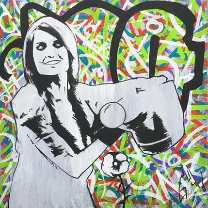 Painting Time for myself by Di Vicino Gaudio Alessandro | Painting Street art Acrylic Life style