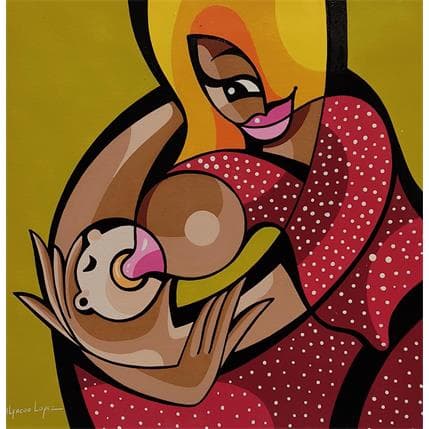 Painting PYRAMIDE DE MASLOW SATISFAITE by Lopez Alfredo | Painting Figurative Acrylic Life style