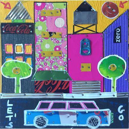 Peinture Let's go downtown par Lovisa | Tableau