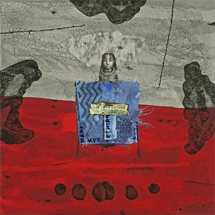 Peinture 25-97 par Boitier Thierry | Tableau Abstrait Acrylique Portraits