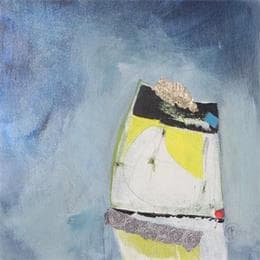 Gemälde Griffures dans la tempête von Lau Blou | Gemälde Abstrakt Acryl Minimalistisch