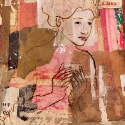 Painting L'imparfait by Sablyne | Painting Raw art Acrylic Portrait