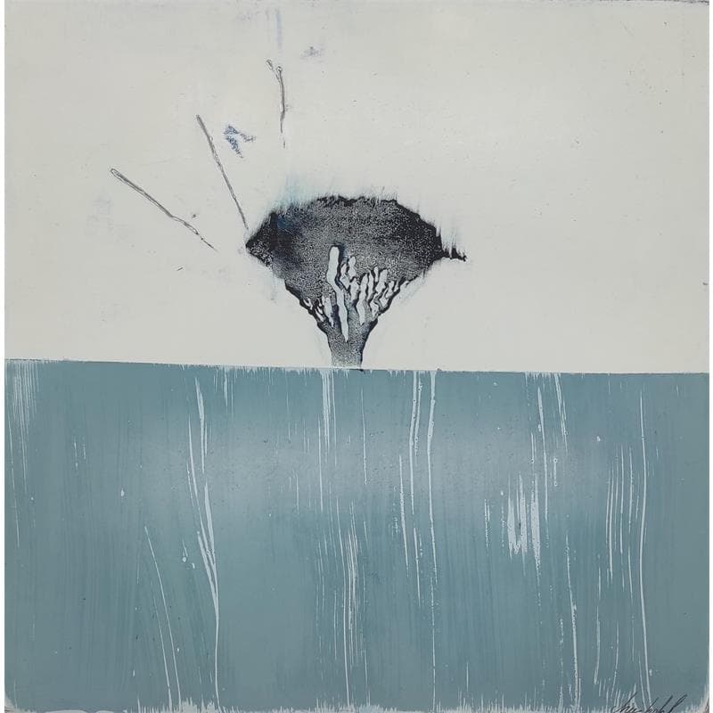 Painting #119 by ChristophL | Painting Raw art Landscapes Acrylic