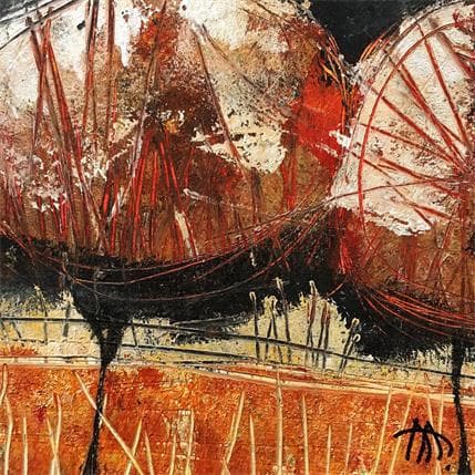 Painting Arbol de otoño by Arias Parera Almudena | Painting Figurative Acrylic Landscapes