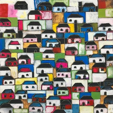 Painting G34 Structure by Ragas Huub | Painting Figurative Acrylic Urban