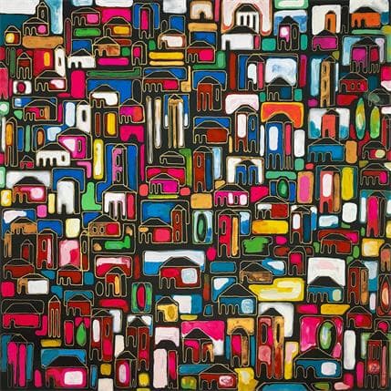 Painting G21 New Capital by Ragas Huub | Painting Figurative Acrylic Urban