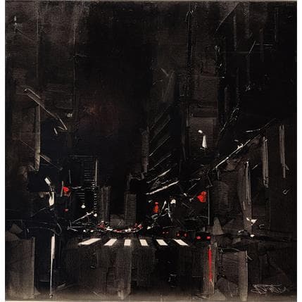 Peinture Black-NYC par Castan Daniel | Tableau Figuratif Huile Urbain