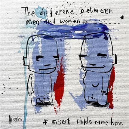 Painting Difference by Arens Jan hein | Painting Raw art Acrylic Life style