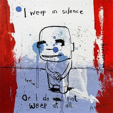 Painting Silence by Arens Jan hein | Painting Raw art Acrylic Life style