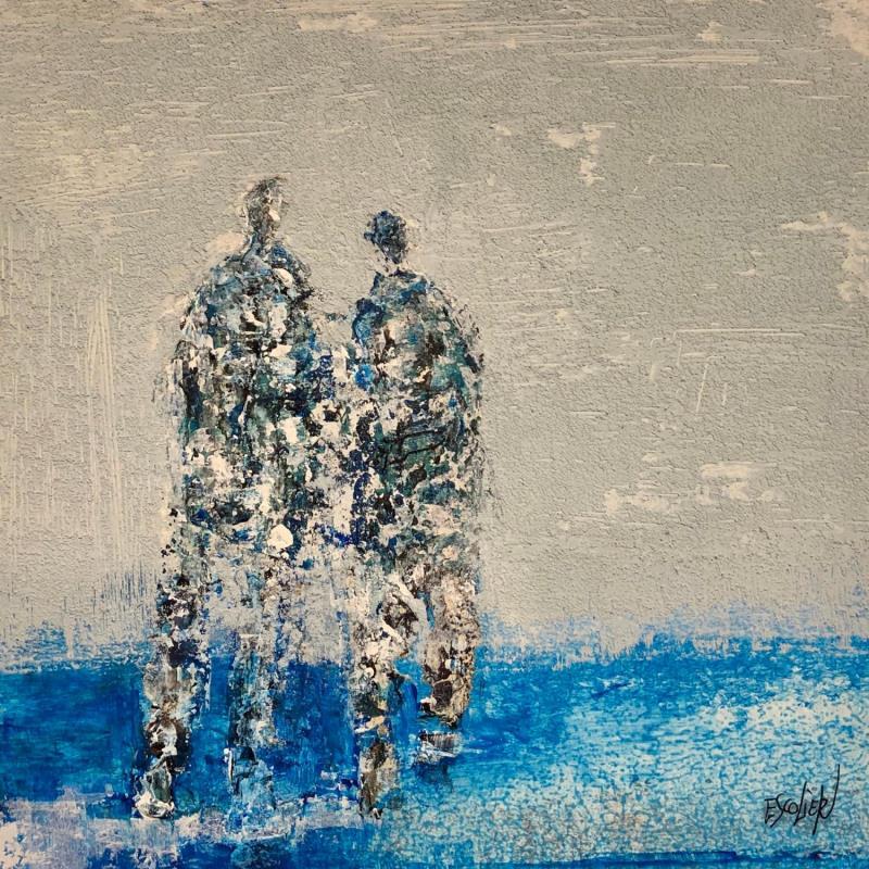 Peinture La douceur devant nous par Escolier Odile | Tableau Figuratif Acrylique