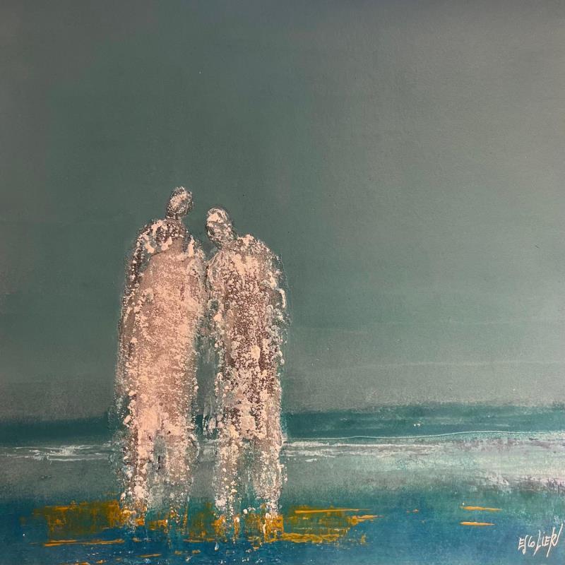 Peinture Vers l'infini par Escolier Odile | Tableau Figuratif Acrylique