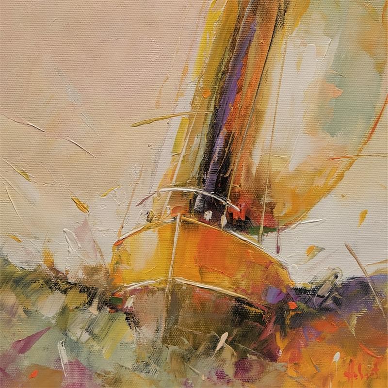 Peinture EN PLEIN SOLEIL par Hébert Franck | Tableau Figuratif Marine Huile