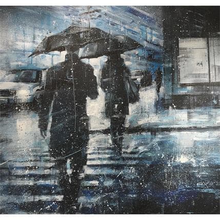 Peinture BLUE STORM par Graffmatt | Tableau Street Art Acrylique Urbain