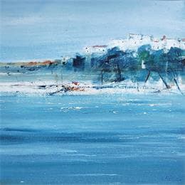 Gemälde La côte von Fièvre Véronique | Gemälde Figurativ Acryl Marine