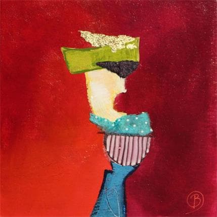 Peinture Une drôle de femme par Lau Blou | Tableau Abstrait Acrylique minimaliste