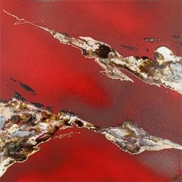 Peinture C 753 par Naen | Tableau Abstrait Acrylique minimaliste