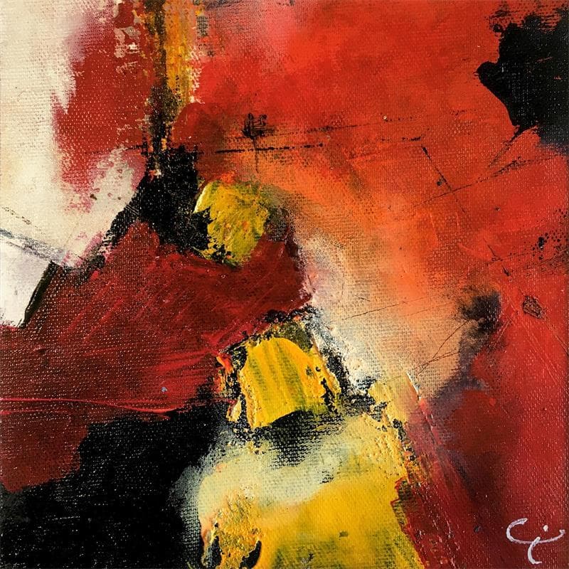 Painting 12 by Teoli Chevieux Carine | Painting Abstract Minimalist Oil Acrylic