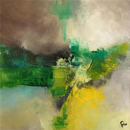 Painting Terra promissa by Teoli Chevieux Carine | Painting Abstract Acrylic, Oil Minimalist