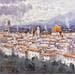 Peinture An Italian morning par Dandapat Swarup | Tableau Figuratif Paysages Urbain Aquarelle