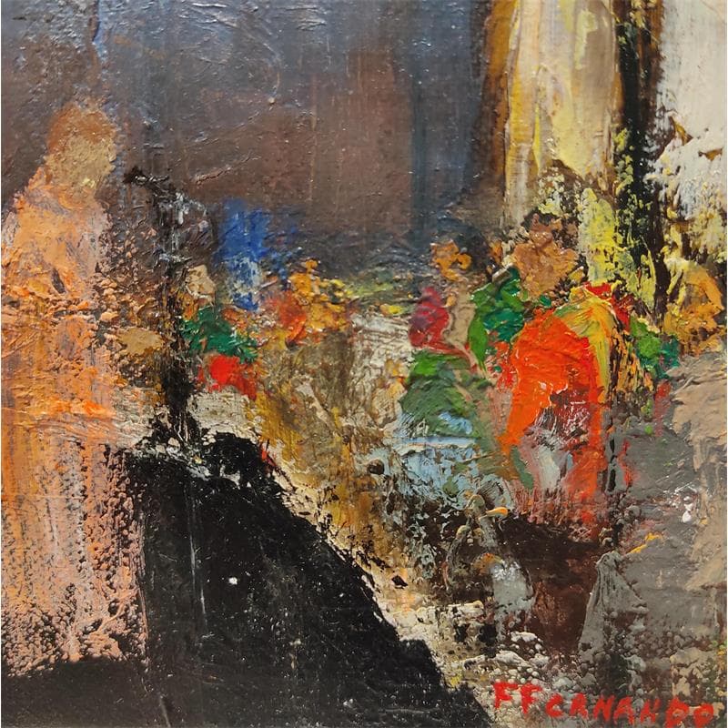 Peinture La Diva par Fernando | Tableau Figuratif Scènes de vie Huile