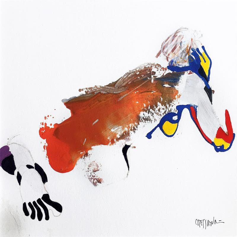 Peinture 5982 par Cressanne | Tableau Figuratif Nu Acrylique